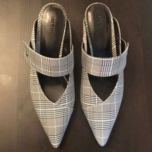 New Glen plaid heels